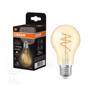 Żarówka LED VINTAGE 1906 LED CLASSIC A,B,P SLIM FILAMENT DIMMABLE 4.9W 927 Gold E27