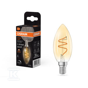 Żarówka LED VINTAGE 1906 LED CLASSIC A,B,P SLIM FILAMENT DIMMABLE 3.5W 922 Gold E14
