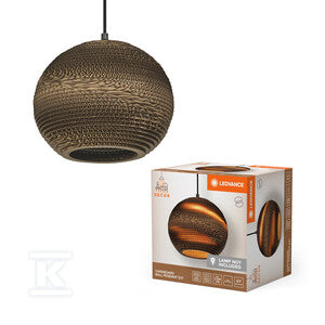 Oprawa dekoracyjna Decor Cardboard Ball Pendant E27 Brown
