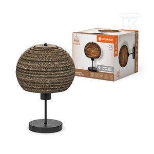 Lampa Decor Cardboard Ball Table E27 Brown