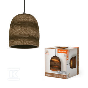 Oprawa dekoracyjna Decor Cardboard Ball Pendant E27 Brown