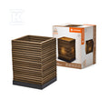 Lampa Decor Cardboard Square Table E27 Brown