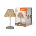 Lampa Decor Raffia Table E27 Green
