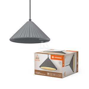 Oprawa dekoracyjna Decor Concrete Pyramid Pendant E27 Dark Gray