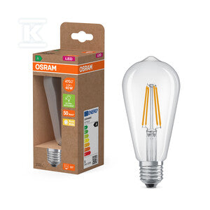 Żarówka LED ENERGY CLASS A ENERGY EFFICIENCY FILAMENT CLASSIC EDISON 2.2W 827 Clear E27