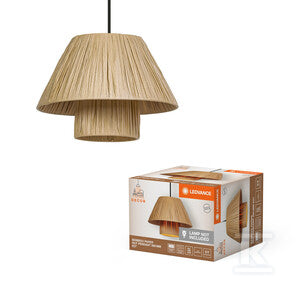 Oprawa dekoracyjna Decor Bamboo Paper Hut Pendant 280 E27 Brown