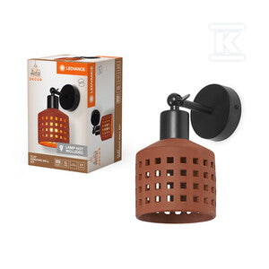 Oprawa dekoracyjna Decor Clay Windows Wall 1XE27 Brown