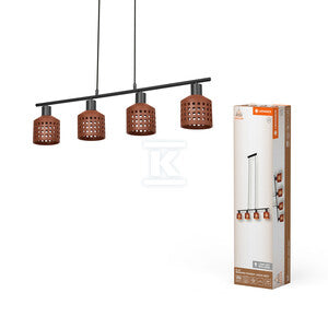 Oprawa dekoracyjna Decor Clay Windows Pendant LN 4XE27 Brown