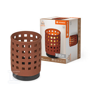 Lampa Decor Clay Windows Table 1XE27 Brown
