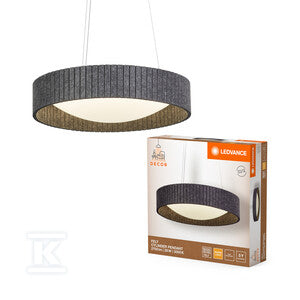 Oprawa LED Decor Felt Cylinder Pendant 28W 830 Dark Gray