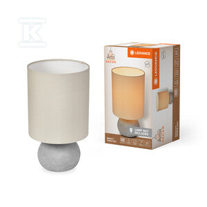 Lampa Decor Impact Table 1XE27 Beige and Gray