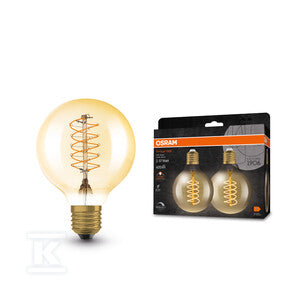 Żarówka LED VINTAGE 1906 LED CLASSIC SLIM FILAMENT Globe DIMMABLE 4.8W 822 Gold E27