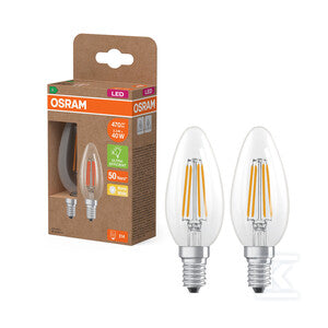 Żarówka LED CLASSIC B ENERGY EFFICIENCY A 2.2W 827 Clear E14