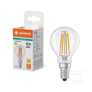 Żarówka LED CLASSIC P V 5.9W 830 Clear E14