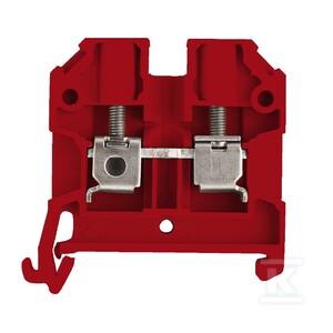 Blok zacisku przelotowego, złącze śrubowe, czerwony, 4 mm2, 32 A, 800 V, liczba przyłączeń: 2, SAK 4/35 RT