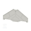 Płyta separacyjna (terminal), szary, Wysokość: 120 mm, Szerokość: 2 mm, V-0, Poliwęglan, TW PRV8 8-1