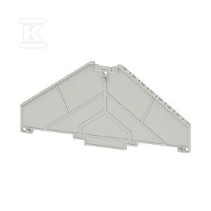 Płyta separacyjna (terminal), szary, Wysokość: 120 mm, Szerokość: 2 mm, V-0, Poliwęglan, TW PRV8 24-17