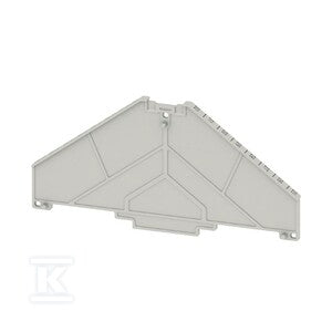 Płyta separacyjna (terminal), szary, Wysokość: 120 mm, Szerokość: 2 mm, V-0, Poliwęglan, TW PRV8 32-25