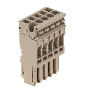 Wtyczka (terminal), złącze wtykowe, 2.5 mm2, 24 A, 500 V, liczba przyłączeń: 5, Liczba biegunów: 5, Szerokość: 25.5 mm, ZP 2.5/1AN/5
