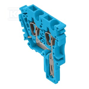 Wtyczka (terminal), złącze wtykowe, 2.5 mm2, 24 A, 500 V, liczba przyłączeń: 2, Liczba biegunów: 1, Szerokość: 10.2 mm, ZP 2.5/2AN/QV BL