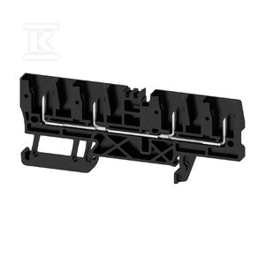 Złączka wtykowa, złącze sprężynowe, Ciemnobeżowy, czarny, 2.5 mm2, 24 A, 500 V, liczba przyłączeń: 4, liczba poziomów: 1, TS 35, ZT 2.5/4AN/4 SW