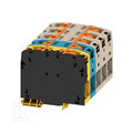 Blok zacisku przelotowego, PUSH IN, Ciemnobeżowy, 95 mm2, 232 A, 1000 V, liczba przyłączeń: 2, A2C 95/120 3FT-N-FE