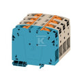Blok zacisku przelotowego, PUSH IN, Ciemnobeżowy, 95 mm2, 232 A, 1000 V, liczba przyłączeń: 2, A2C 95/120 3FT-N