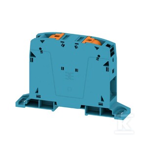 Blok zacisku przelotowego, PUSH IN, niebieski, 95 mm2, 232 A, 1000 V, liczba przyłączeń: 2, A2C 95/120 BL-DM