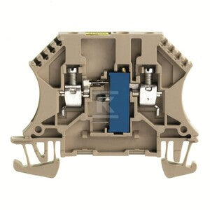 Blok zaciskowy, złącze śrubowe, Ciemnobeżowy, 4 mm2, 250 V, 250 V, liczba przyłączeń: 2, liczba poziomów: 1, TS 35, WDUL 4/10