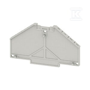Płyta separacyjna (terminal), szary, Wysokość: 70 mm, Szerokość: 2 mm, V-0, Poliwęglan, TW PRV4 0-3