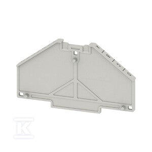 Płyta separacyjna (terminal), szary, Wysokość: 70 mm, Szerokość: 2 mm, V-0, Poliwęglan, TW PRV4 A-D