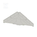 Płyta separacyjna (terminal), szary, Wysokość: 225 mm, Szerokość: 2 mm, V-0, Poliwęglan, TW PRV16 A-P
