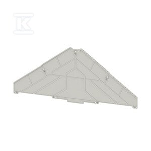 Płyta separacyjna (terminal), szary, Wysokość: 225 mm, Szerokość: 2 mm, V-0, Poliwęglan, TW PRV16 A-P