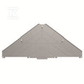 Płyta separacyjna (terminal), szary, Wysokość: 225 mm, Szerokość: 2 mm, V-0, Poliwęglan, TW PRV16 R-A