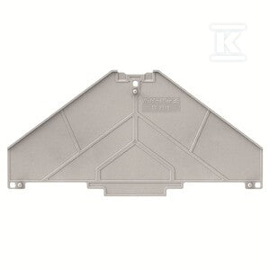 Płyta separacyjna (terminal), szary, Wysokość: 120 mm, Szerokość: 2 mm, V-0, Poliwęglan, TW PRV8 A-P