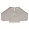 Płyta separacyjna (terminal), szary, Wysokość: 70 mm, Szerokość: 2 mm, V-0, Poliwęglan, TW PRV4 D-A