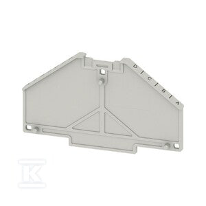Płyta separacyjna (terminal), szary, Wysokość: 70 mm, Szerokość: 2 mm, V-0, Poliwęglan, TW PRV4 D-A SE