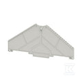Płyta separacyjna (terminal), szary, Wysokość: 120 mm, Szerokość: 2 mm, V-0, Poliwęglan, TW PRV8 1-8 SE