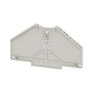 Płyta separacyjna (terminal), szary, Wysokość: 70 mm, Szerokość: 2 mm, V-0, Poliwęglan, TW PRV4 8-1