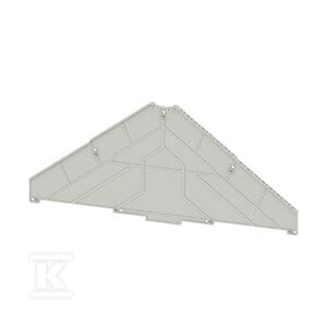 Płyta separacyjna (terminal), szary, Wysokość: 225 mm, Szerokość: 2 mm, V-0, Poliwęglan, TW PRV16 17-32