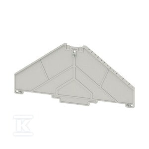 Płyta separacyjna (terminal), szary, Wysokość: 120 mm, Szerokość: 2 mm, V-0, Poliwęglan, TW PRV8 +++-----