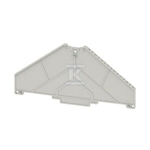 Płyta separacyjna (terminal), szary, Wysokość: 120 mm, Szerokość: 2 mm, V-0, Poliwęglan, TW PRV8 H-A I-R