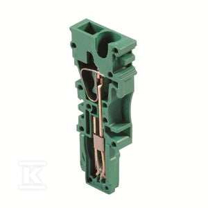 Wtyczka (terminal), złącze wtykowe, 2.5 mm2, 24 A, 500 V, liczba przyłączeń: 1, Liczba biegunów: 1, Szerokość: 5.1 mm, ZP 2.5/1AN GN