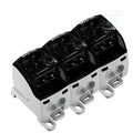 Zacisk rozdziału potencjału, złącze śrubowe, czarny, 35 mm2, 214 A, 1000 V, liczba przyłączeń: 18, liczba poziomów: 1, WPD 305 3X35/6X25+9X16 3XBK