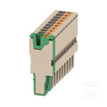 Wtyczka (terminal), PUSH IN, 2.5 mm2, 24 A, 800 V, liczba przyłączeń: 10, Liczba biegunów: 10, Szerokość: 51 mm, APG 2.5/10-9BG-GN
