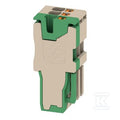 Wtyczka (terminal), PUSH IN, 1.5 mm2, 17.5 A, 500 V, liczba przyłączeń: 3, Liczba biegunów: 3, Szerokość: 10.5 mm, APG 1.5/3-2BG-GN