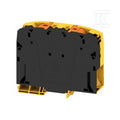 Blok zacisku przelotowego, PUSH IN, czarny/żółty, 150 mm2, 309 A, 1000 V, liczba przyłączeń: 2, A2C 150/185 FE