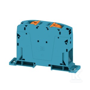 Blok zacisku przelotowego, PUSH IN, niebieski, 150 mm2, 309 A, 1000 V, liczba przyłączeń: 2, A2C 150/185 BL-DM