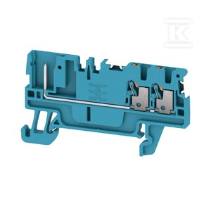 Złączka wtykowa, PUSH IN, niebieski, 1.5 mm2, 17.5 A, 500 V, liczba przyłączeń: 3, liczba poziomów: 1, TS 35, APGTB 1.5 FT 3C/1 DL BL