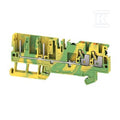 Złączka wtykowa, PUSH IN, zielony / żółty, 2.5 mm2, 24 A, 800 V, liczba przyłączeń: 4, liczba poziomów: 1, TS 35, APGTB 2.5 PE 4C/2 DL